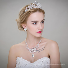 Crown+Necklace+Earings 3pcs Jewelry Photography  Crystal Jewelry Sets For Party